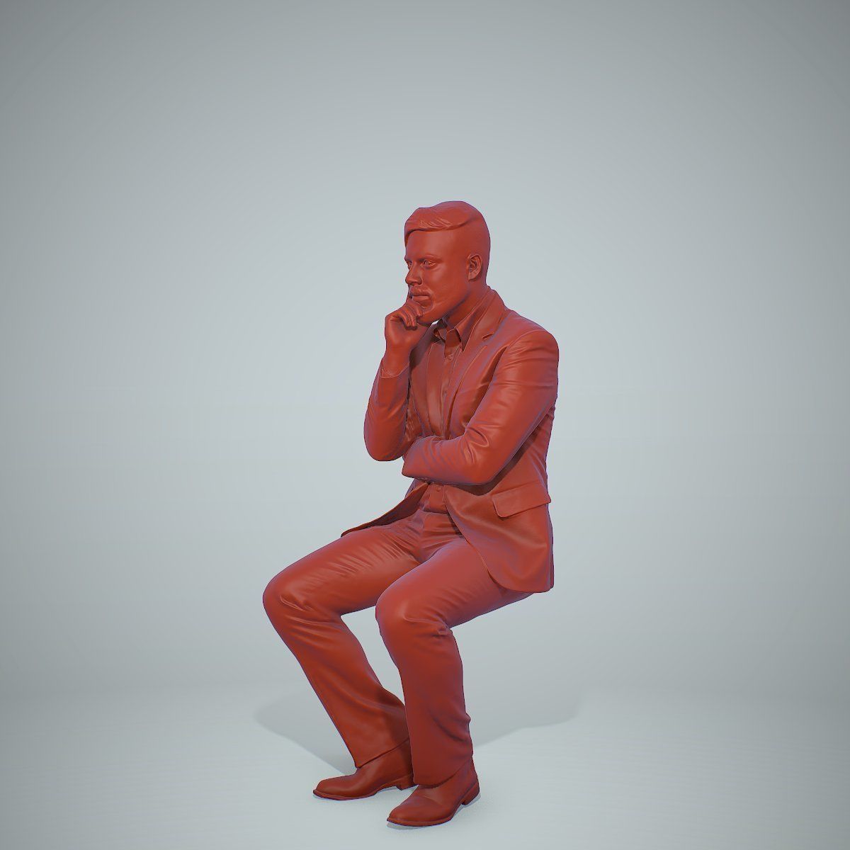 Sitting Business Man Thinking BMan0306-HD2-O04P01-S 3D model_17
