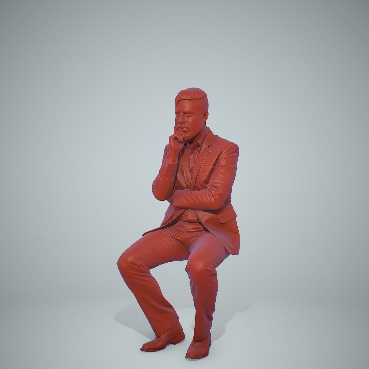 Sitting Business Man Thinking BMan0306-HD2-O04P01-S 3D model_36