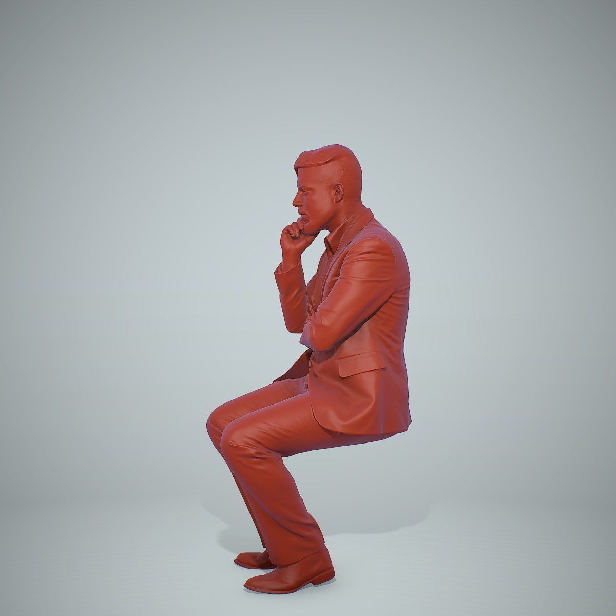 Sitting Business Man Thinking BMan0306-HD2-O04P01-S 3D model_5