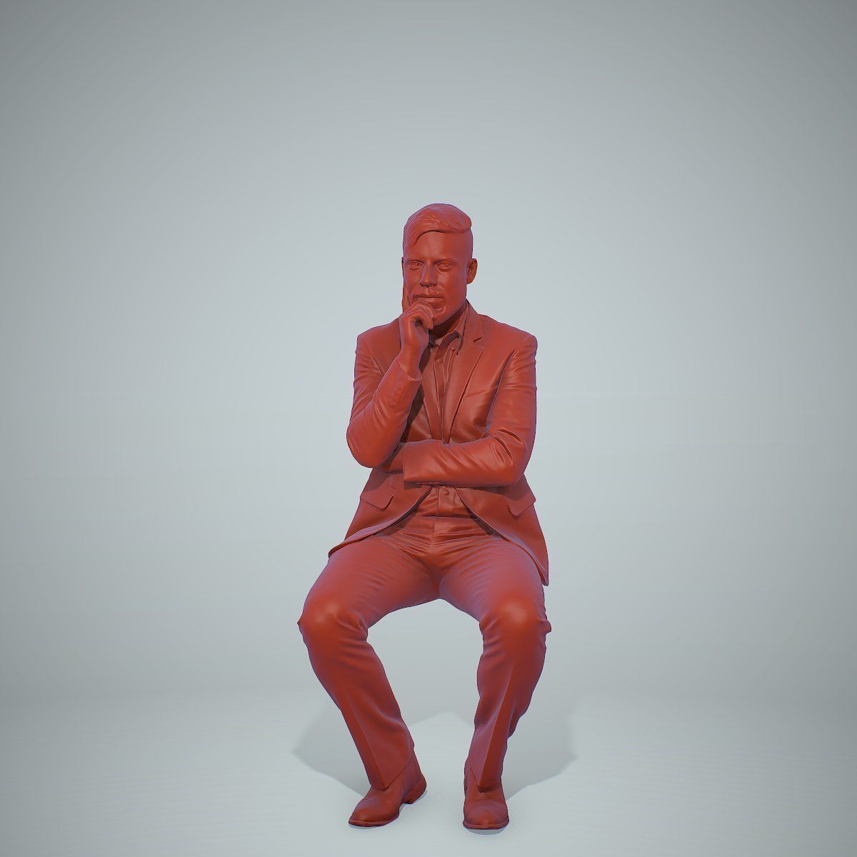 Sitting Business Man Thinking BMan0306-HD2-O04P01-S 3D model_34