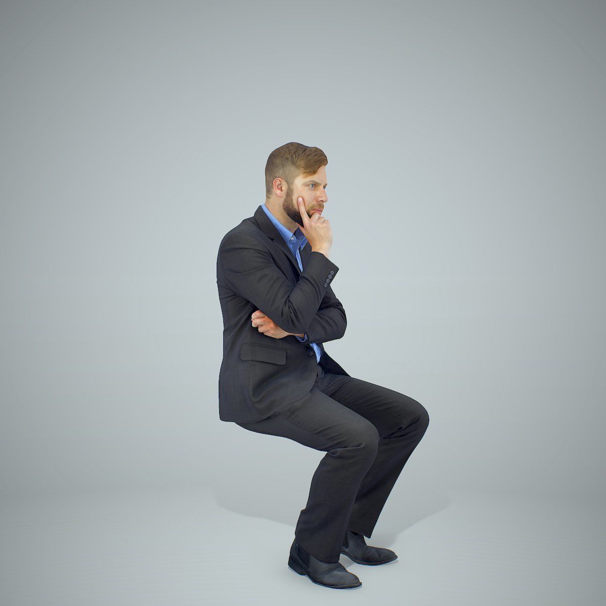 Sitting Business Man Thinking BMan0306-HD2-O04P01-S 3D model_61