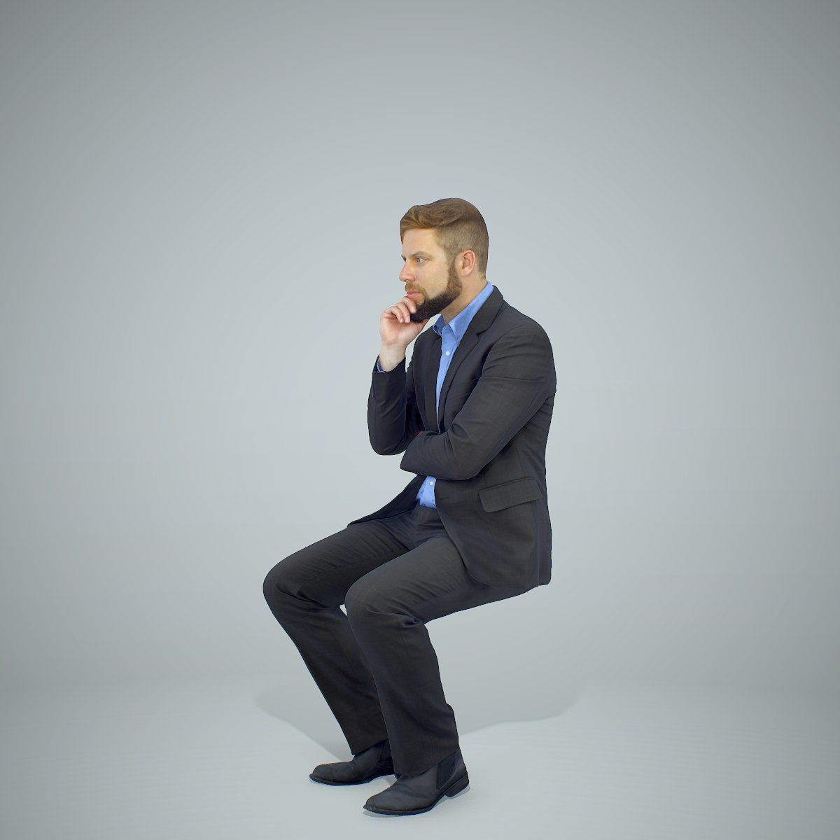 Sitting Business Man Thinking BMan0306-HD2-O04P01-S 3D model_39