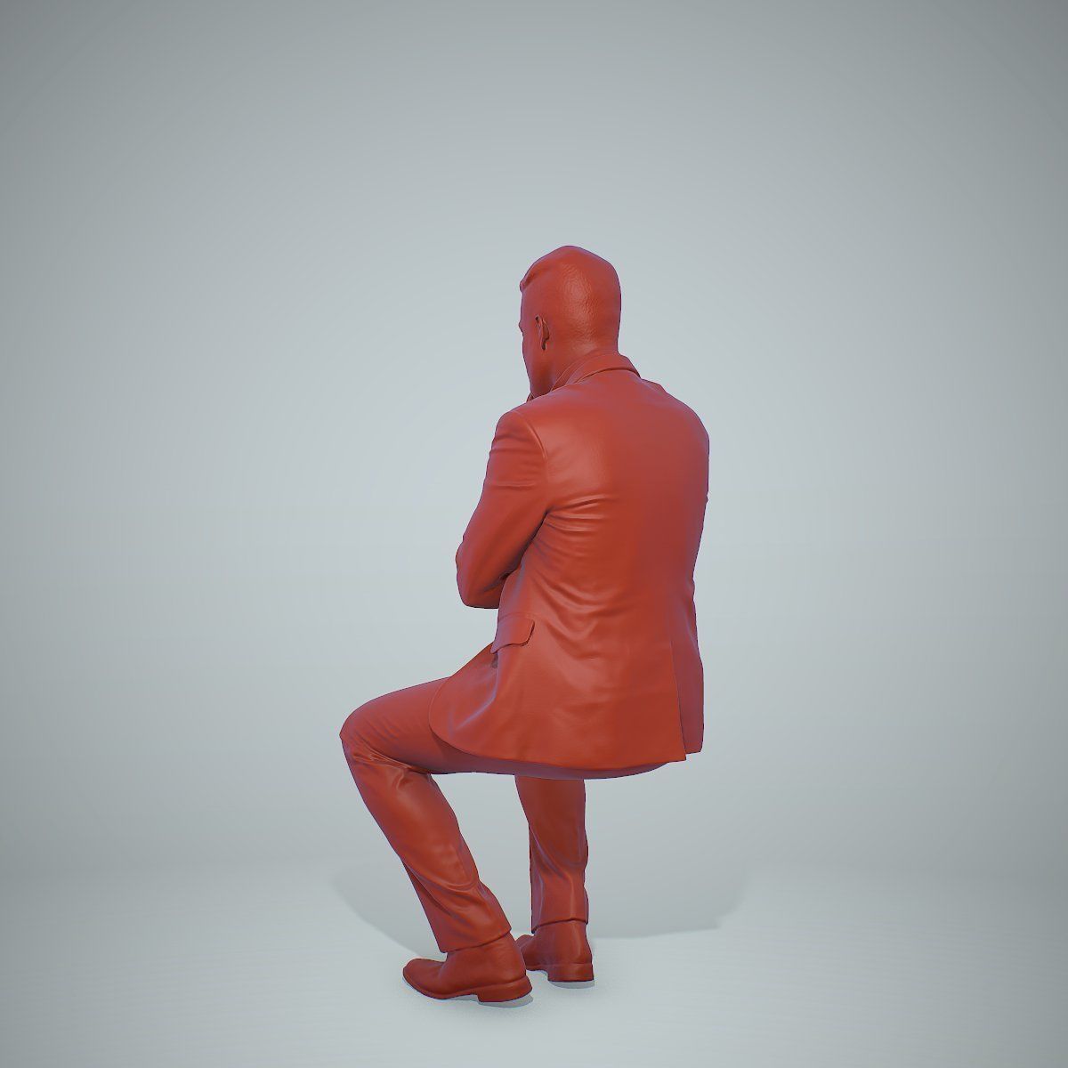 Sitting Business Man Thinking BMan0306-HD2-O04P01-S 3D model_6