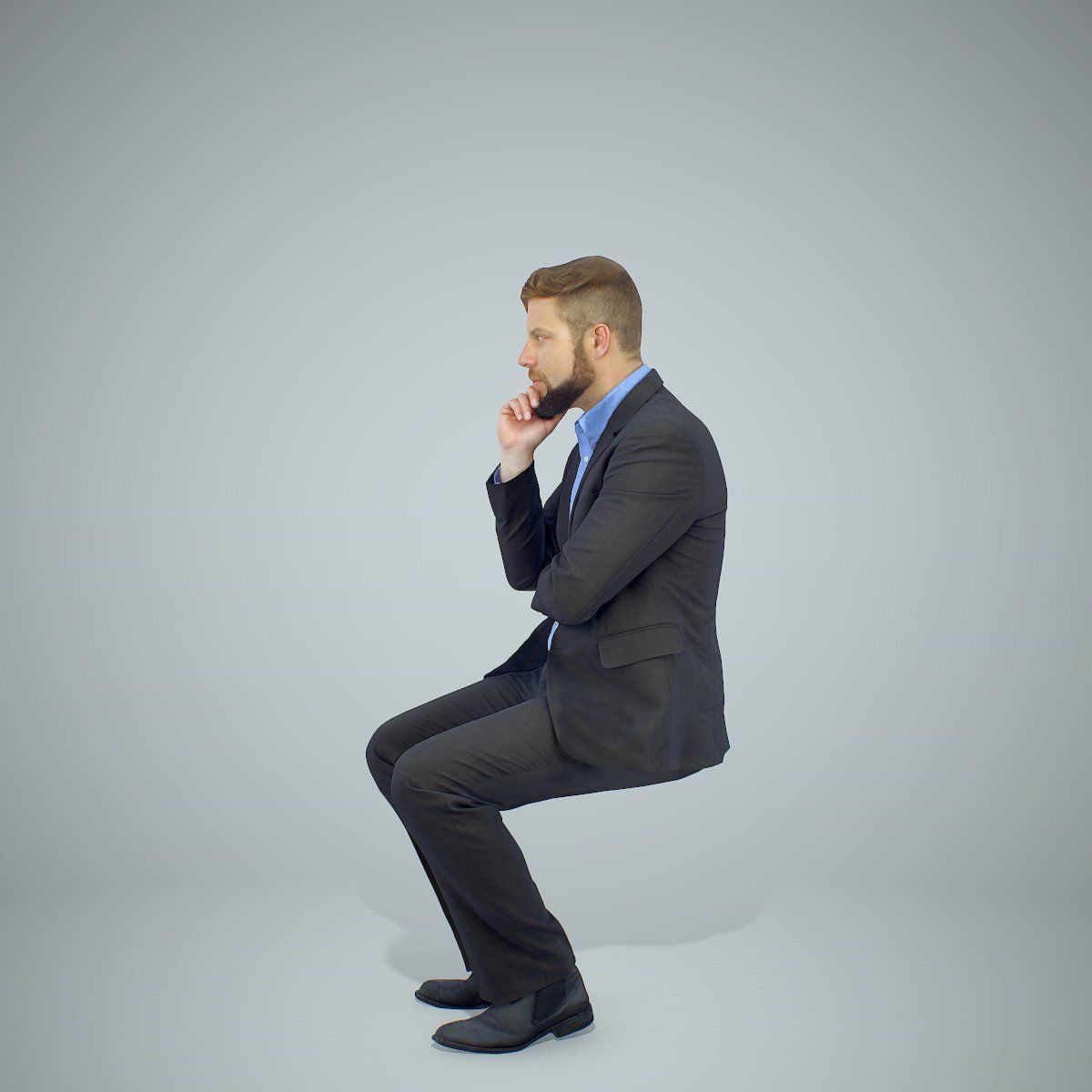 Sitting Business Man Thinking BMan0306-HD2-O04P01-S 3D model_74
