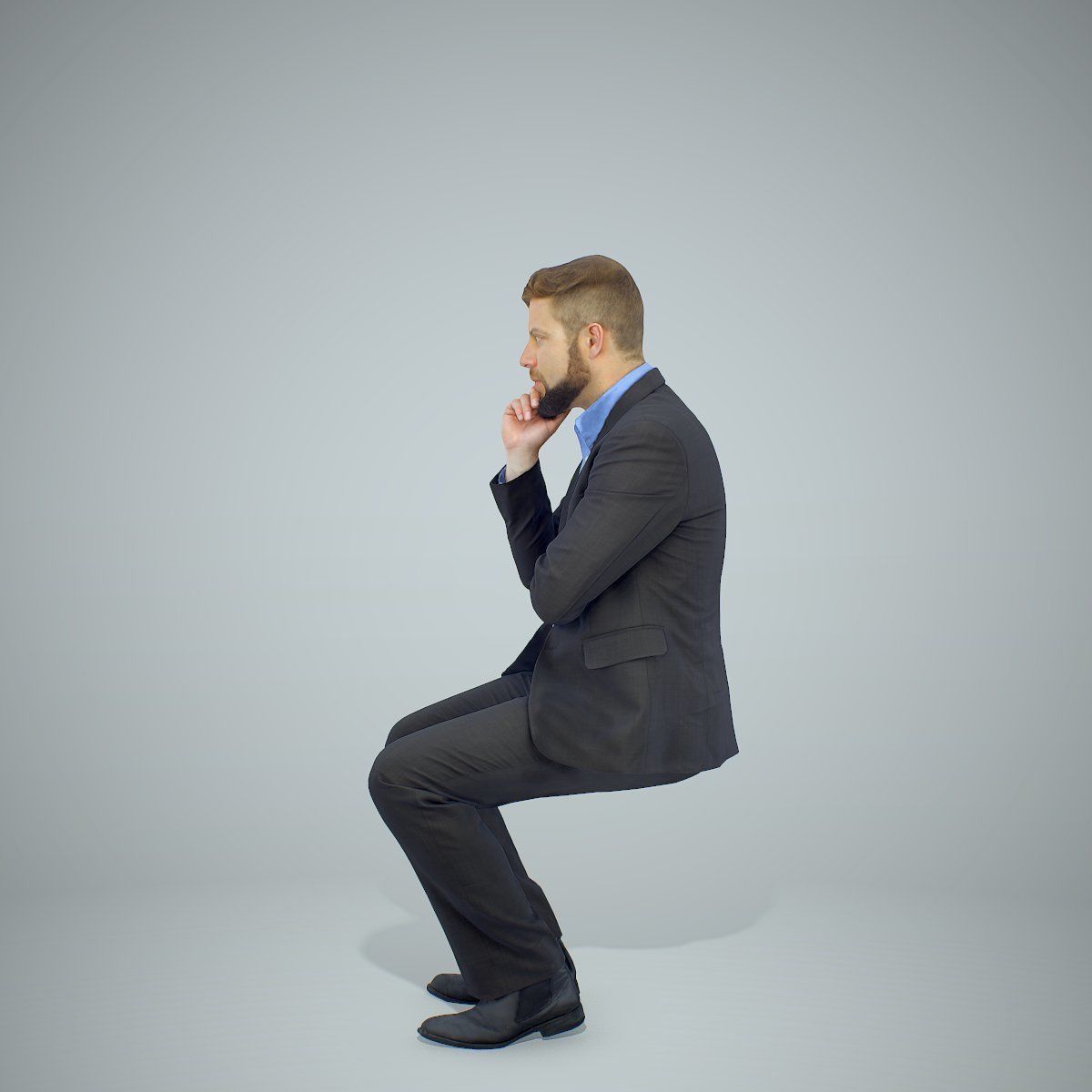 Sitting Business Man Thinking BMan0306-HD2-O04P01-S 3D model_16