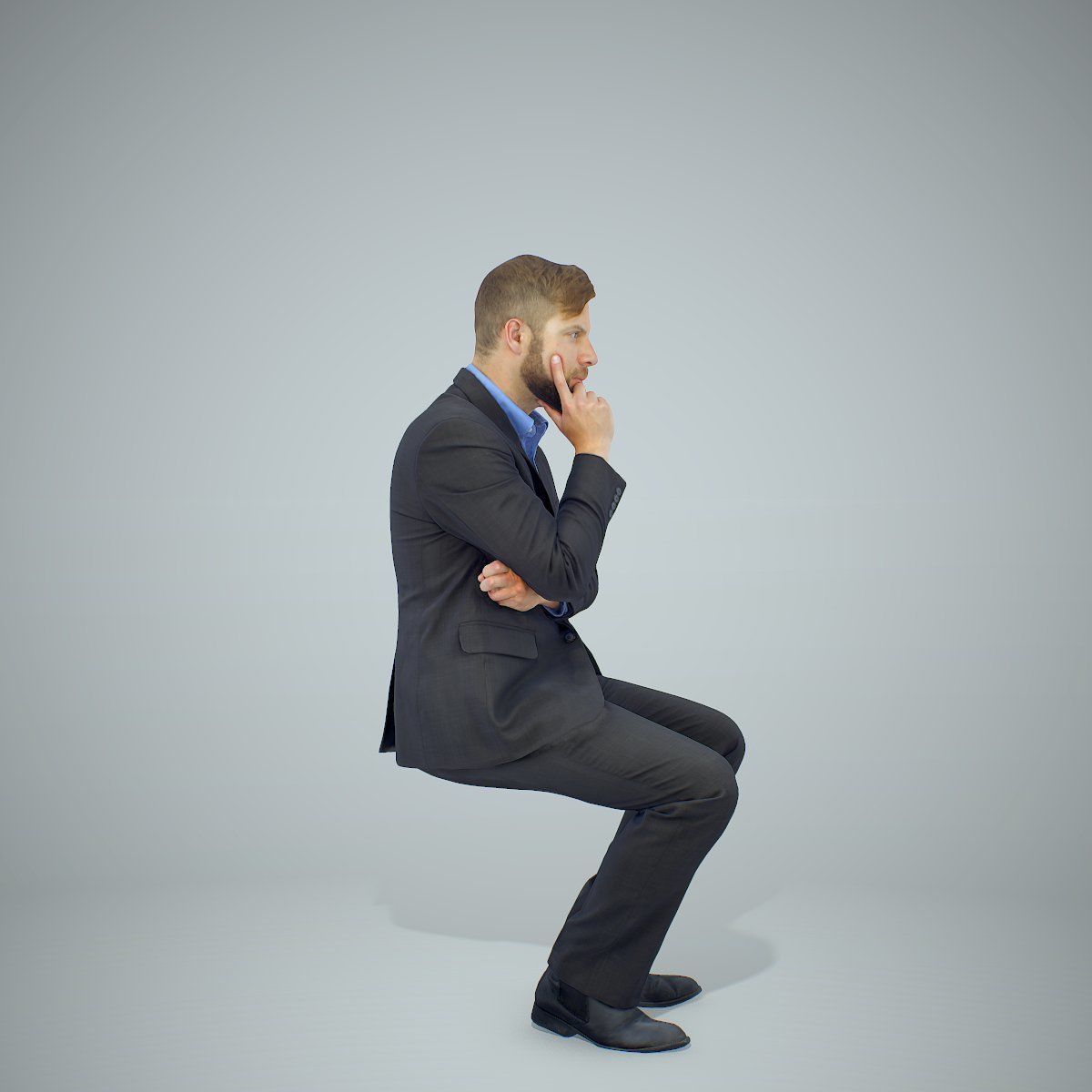 Sitting Business Man Thinking BMan0306-HD2-O04P01-S 3D model_18