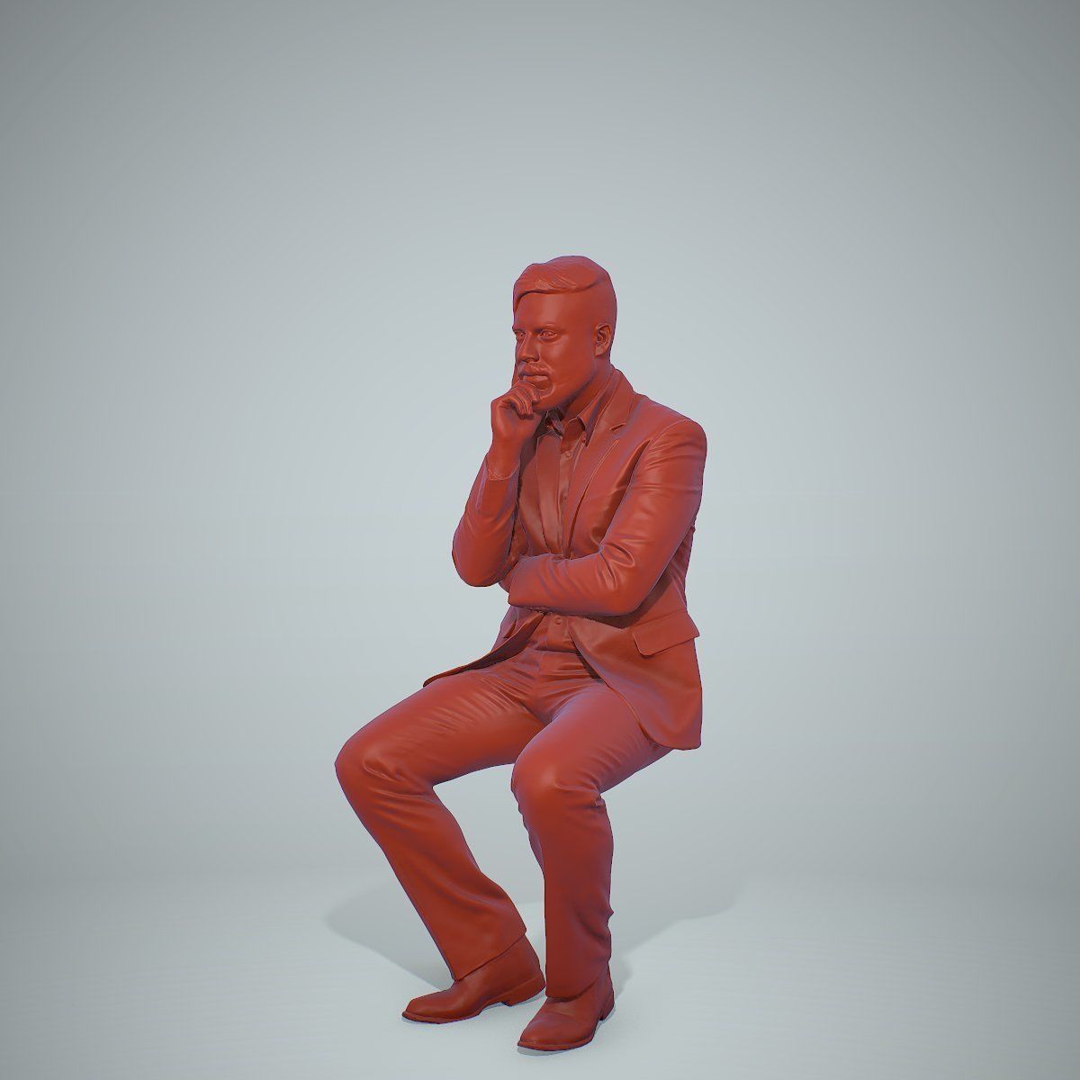 Sitting Business Man Thinking BMan0306-HD2-O04P01-S 3D model_57