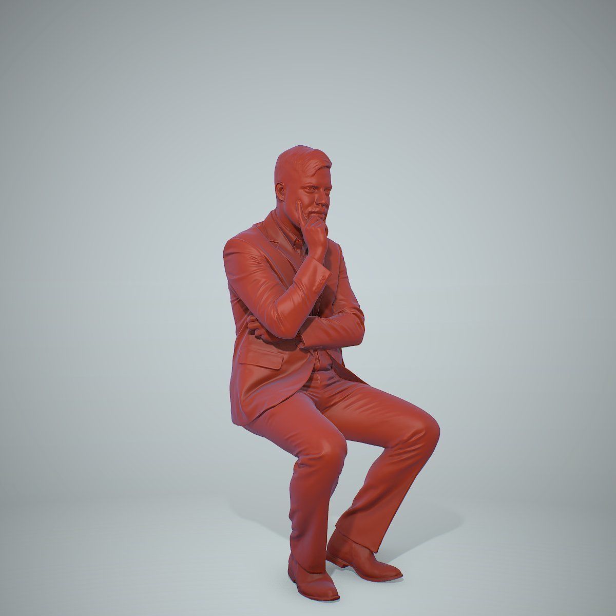 Sitting Business Man Thinking BMan0306-HD2-O04P01-S 3D model_49