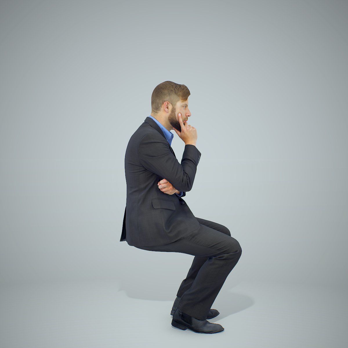 Sitting Business Man Thinking BMan0306-HD2-O04P01-S 3D model_10