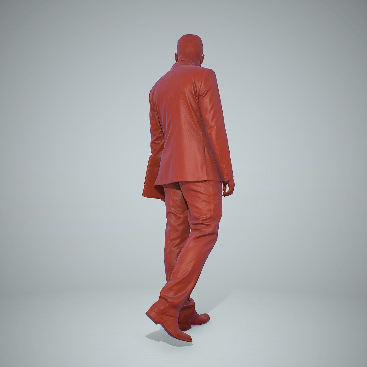 Standing Business Man Holding Laptop BMan0306-HD2-O03P01-S 3D model_11