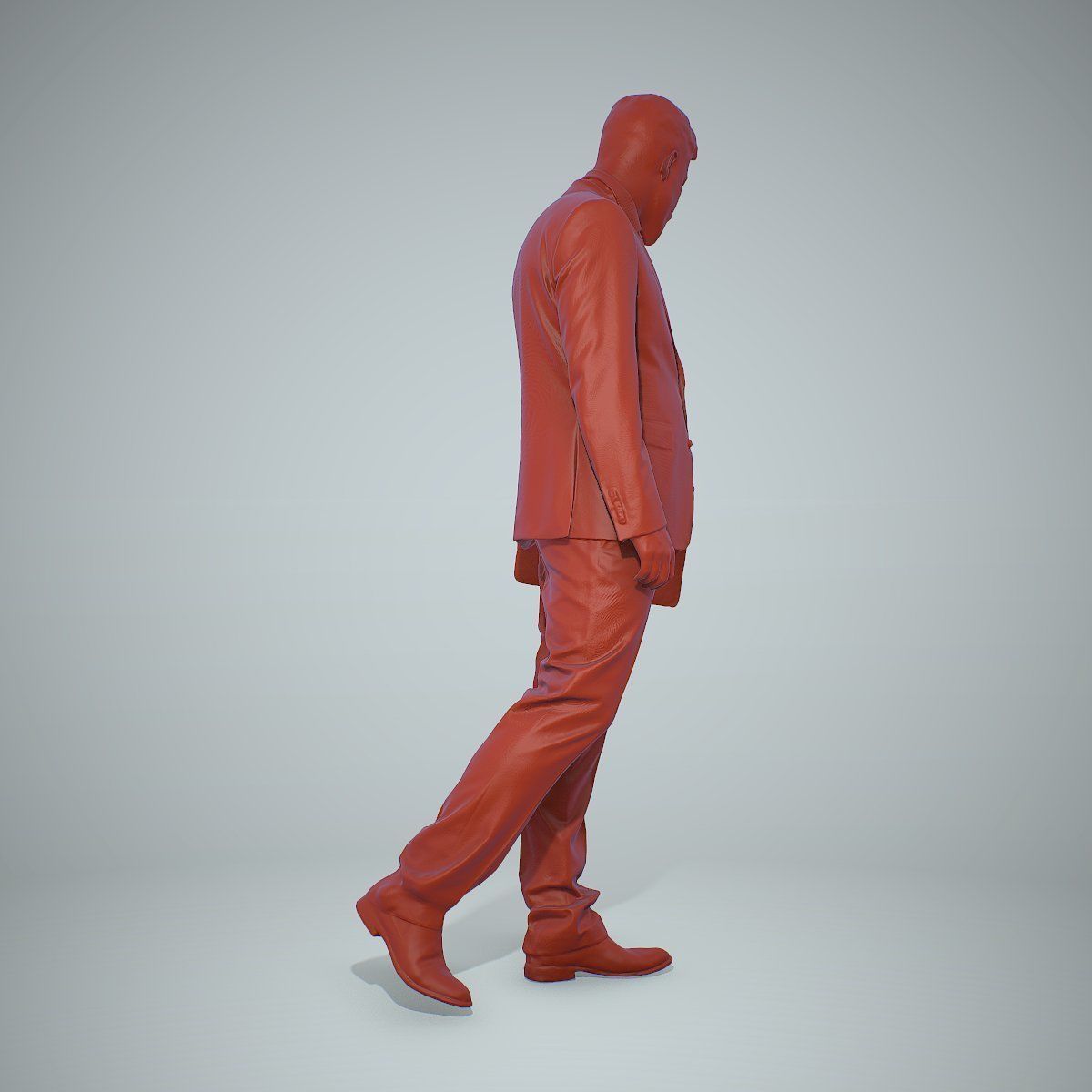 Standing Business Man Holding Laptop BMan0306-HD2-O03P01-S 3D model_17