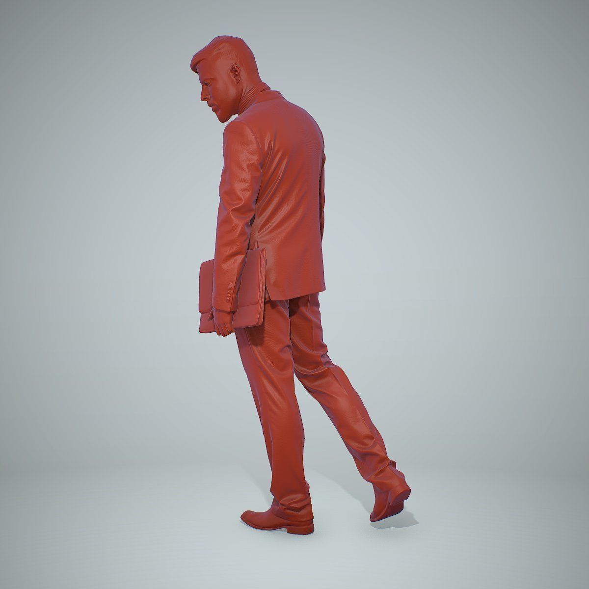 Standing Business Man Holding Laptop BMan0306-HD2-O03P01-S 3D model_26