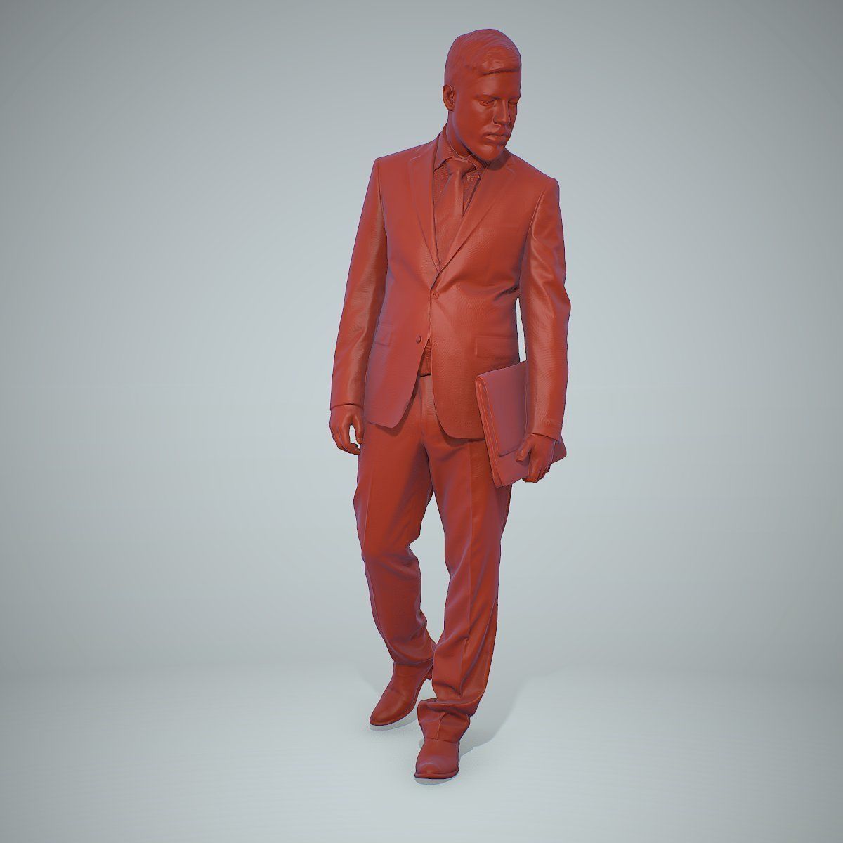 Standing Business Man Holding Laptop BMan0306-HD2-O03P01-S 3D model_72