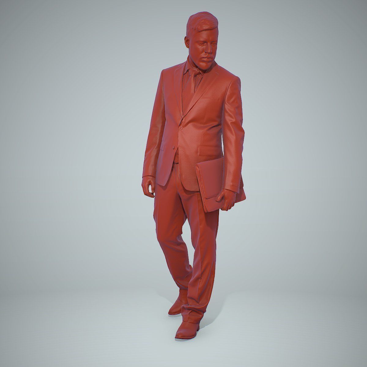 Standing Business Man Holding Laptop BMan0306-HD2-O03P01-S 3D model_52