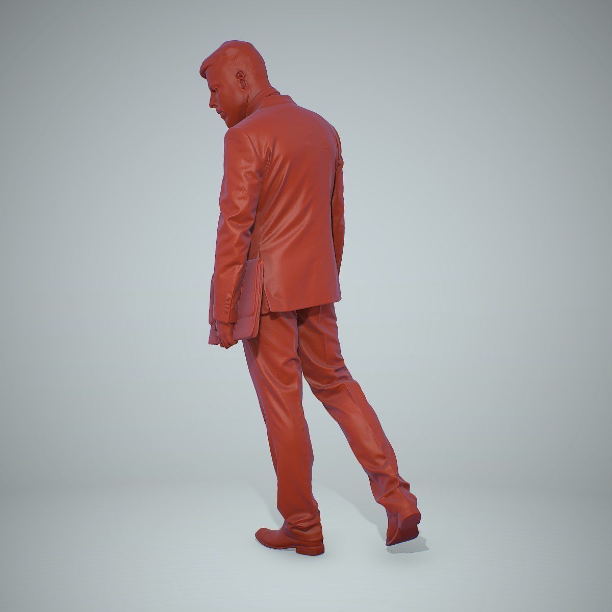 Standing Business Man Holding Laptop BMan0306-HD2-O03P01-S 3D model_10