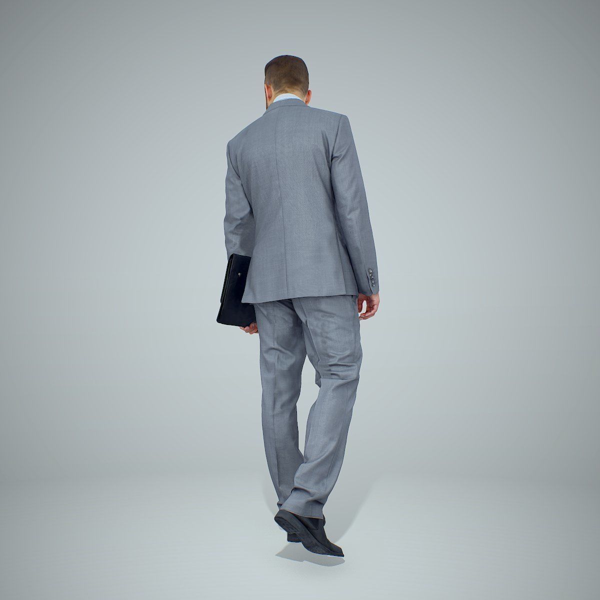 Standing Business Man Holding Laptop BMan0306-HD2-O03P01-S 3D model_56