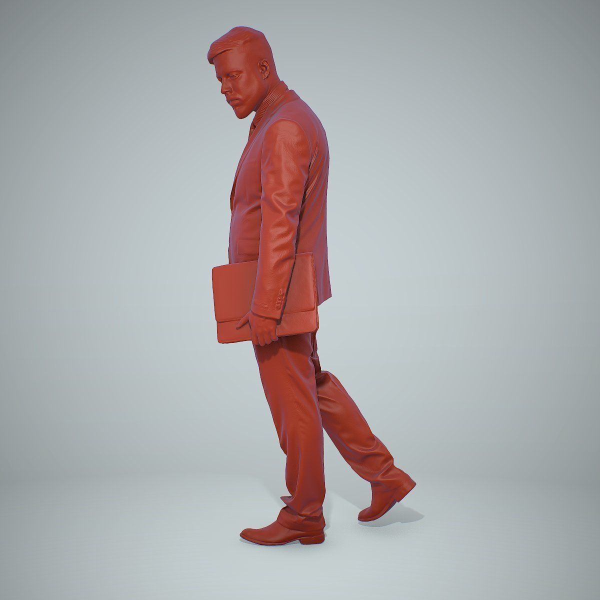 Standing Business Man Holding Laptop BMan0306-HD2-O03P01-S 3D model_20