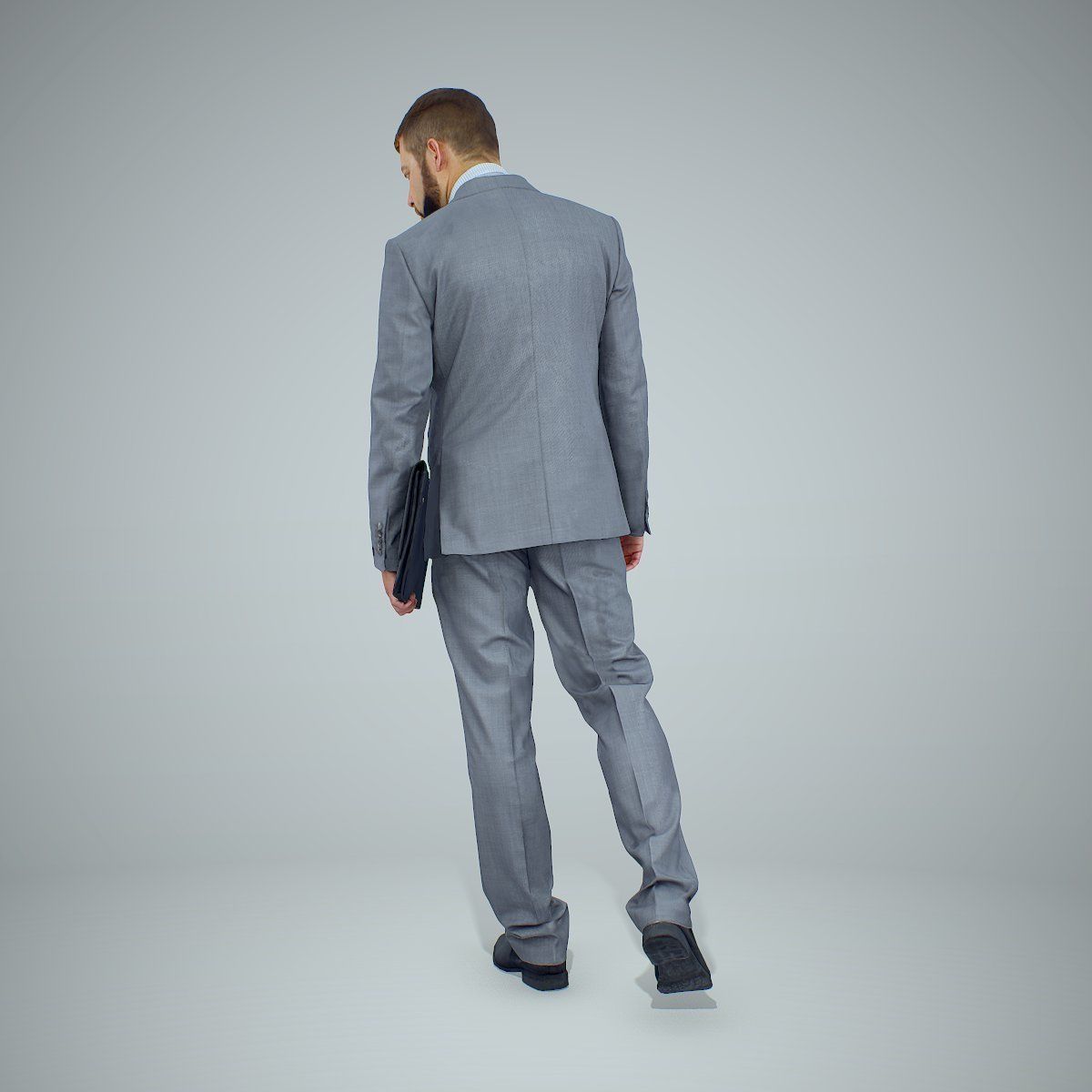 Standing Business Man Holding Laptop BMan0306-HD2-O03P01-S 3D model_31