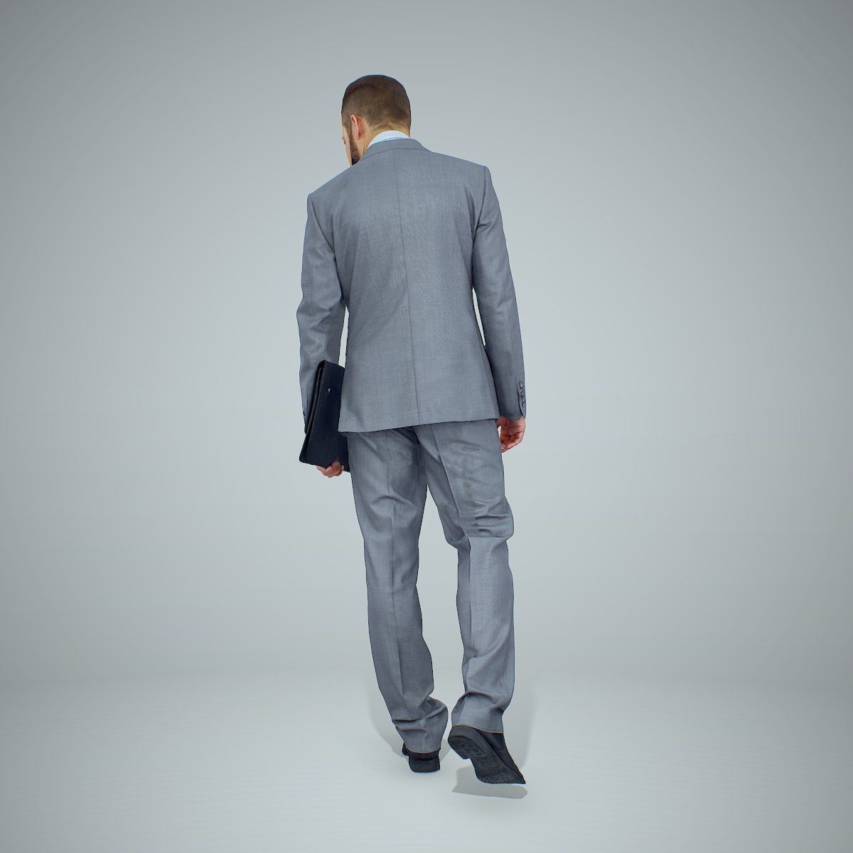 Standing Business Man Holding Laptop BMan0306-HD2-O03P01-S 3D model_39