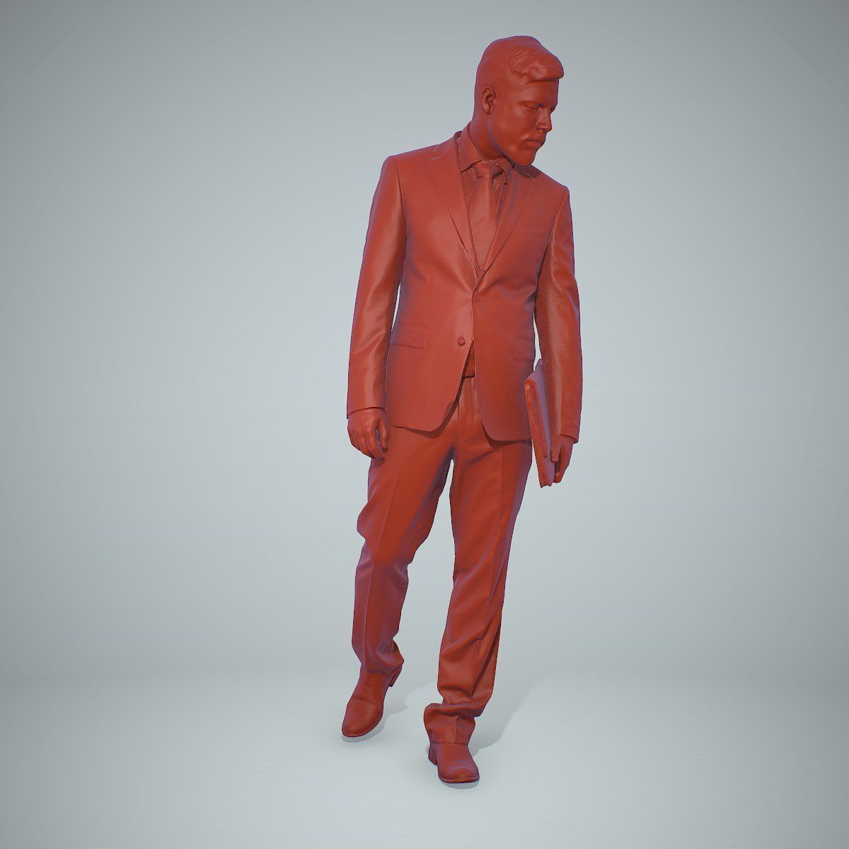 Standing Business Man Holding Laptop BMan0306-HD2-O03P01-S 3D model_69