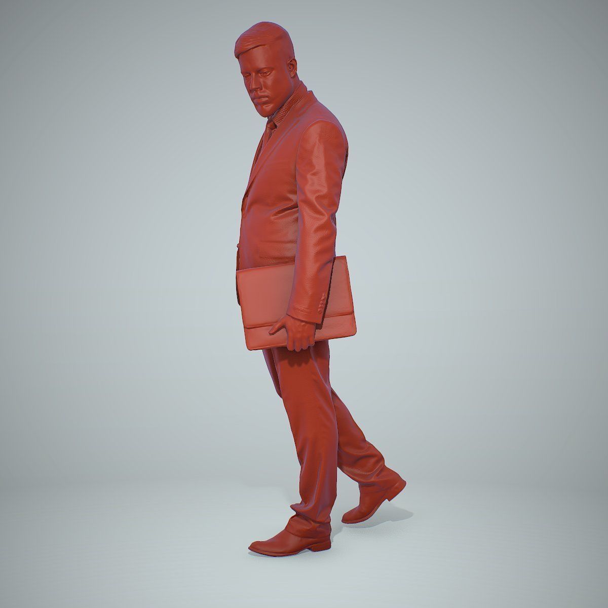 Standing Business Man Holding Laptop BMan0306-HD2-O03P01-S 3D model_36