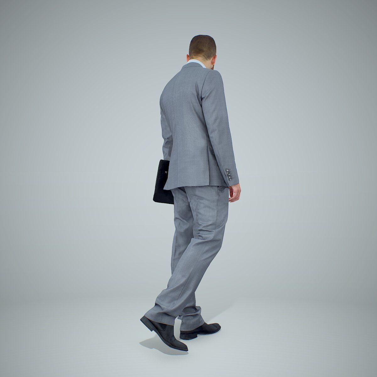 Standing Business Man Holding Laptop BMan0306-HD2-O03P01-S 3D model_51