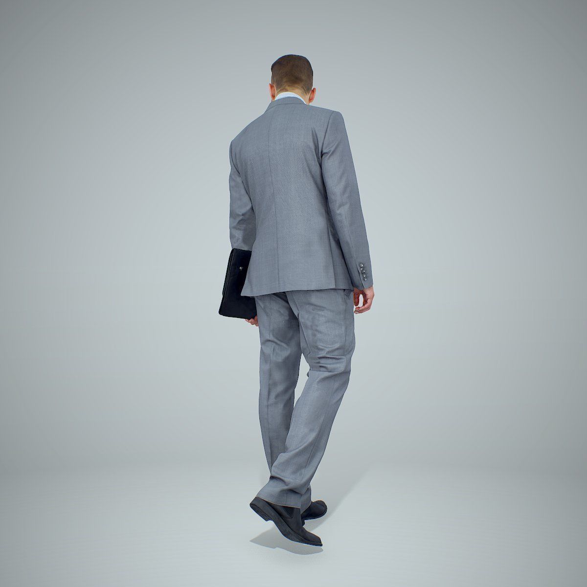 Standing Business Man Holding Laptop BMan0306-HD2-O03P01-S 3D model_28