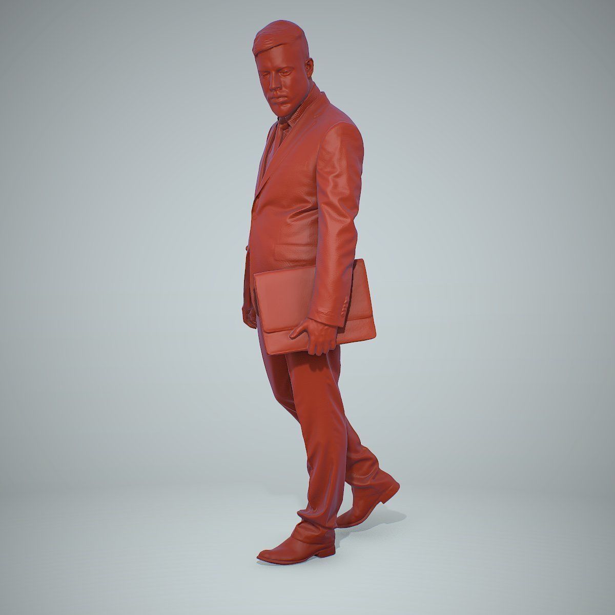 Standing Business Man Holding Laptop BMan0306-HD2-O03P01-S 3D model_67