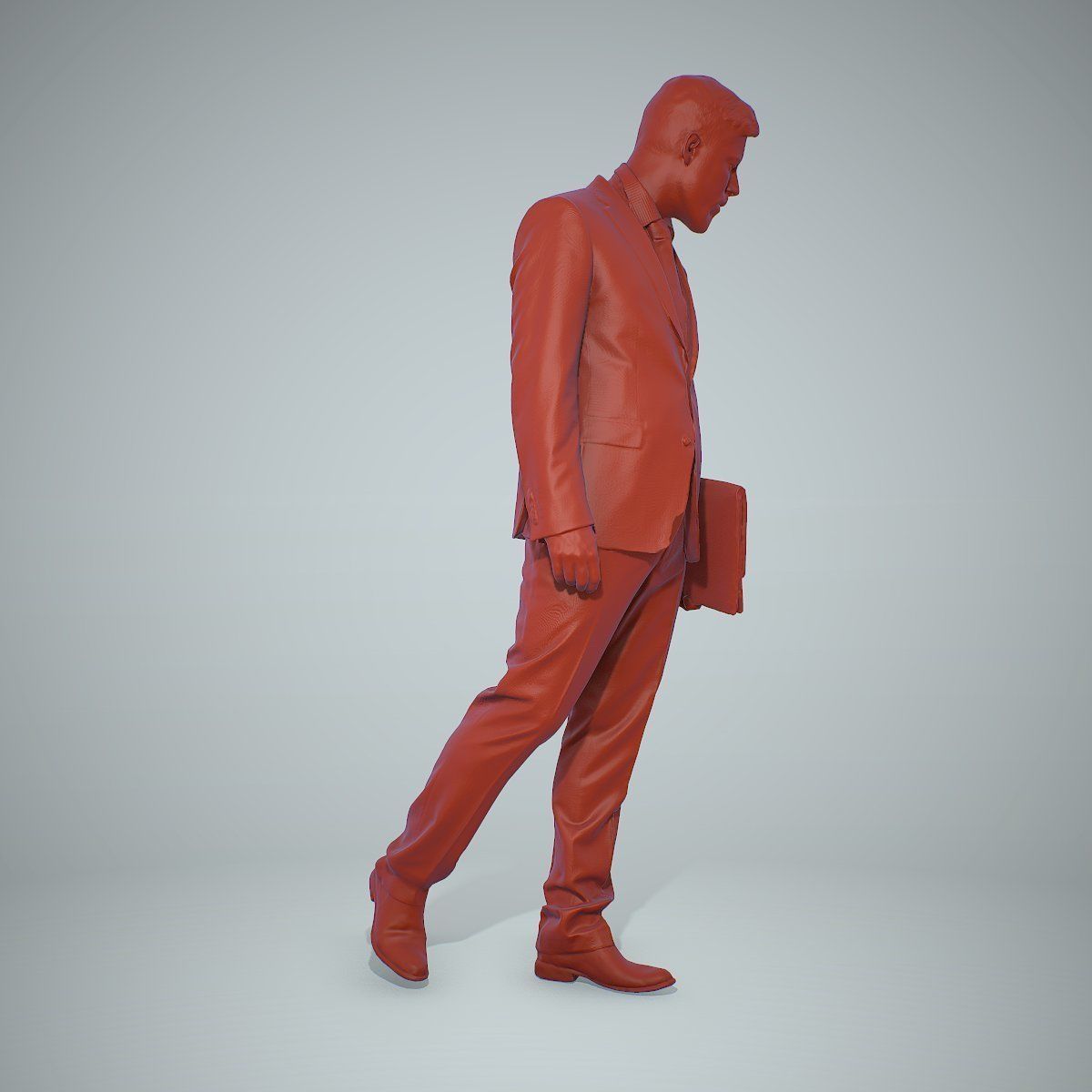 Standing Business Man Holding Laptop BMan0306-HD2-O03P01-S 3D model_73