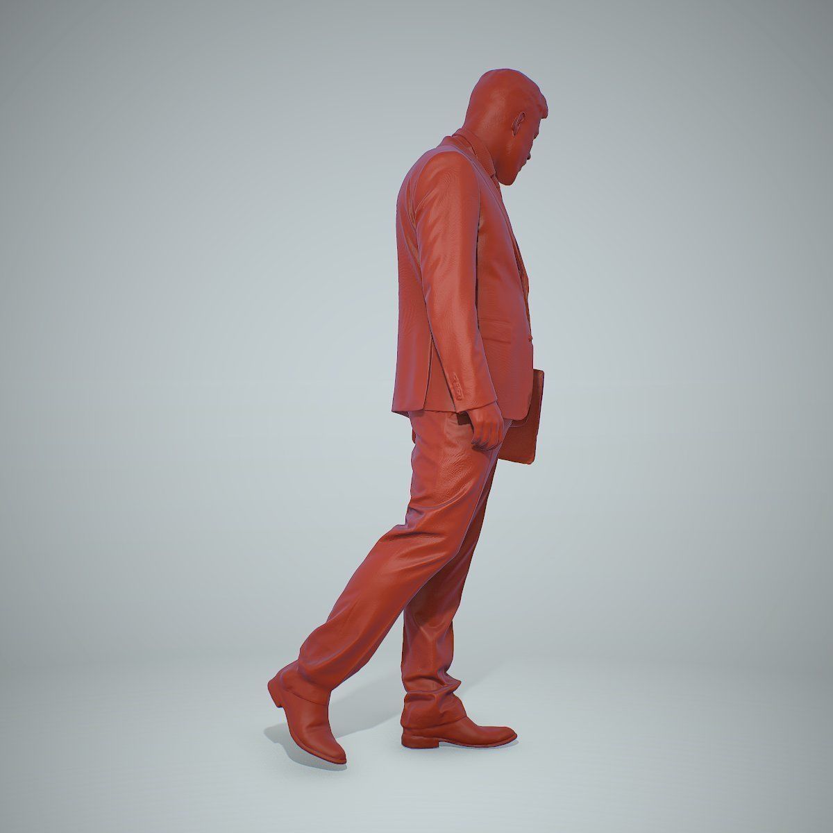 Standing Business Man Holding Laptop BMan0306-HD2-O03P01-S 3D model_23