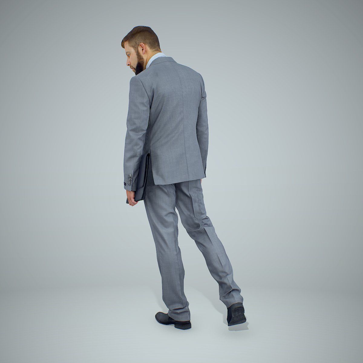 Standing Business Man Holding Laptop BMan0306-HD2-O03P01-S 3D model_37