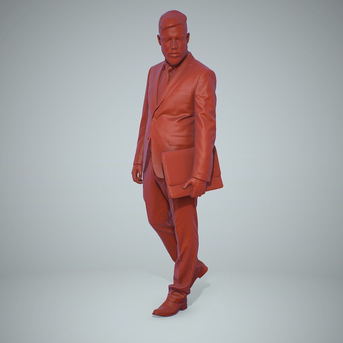 Standing Business Man Holding Laptop BMan0306-HD2-O03P01-S 3D model_71