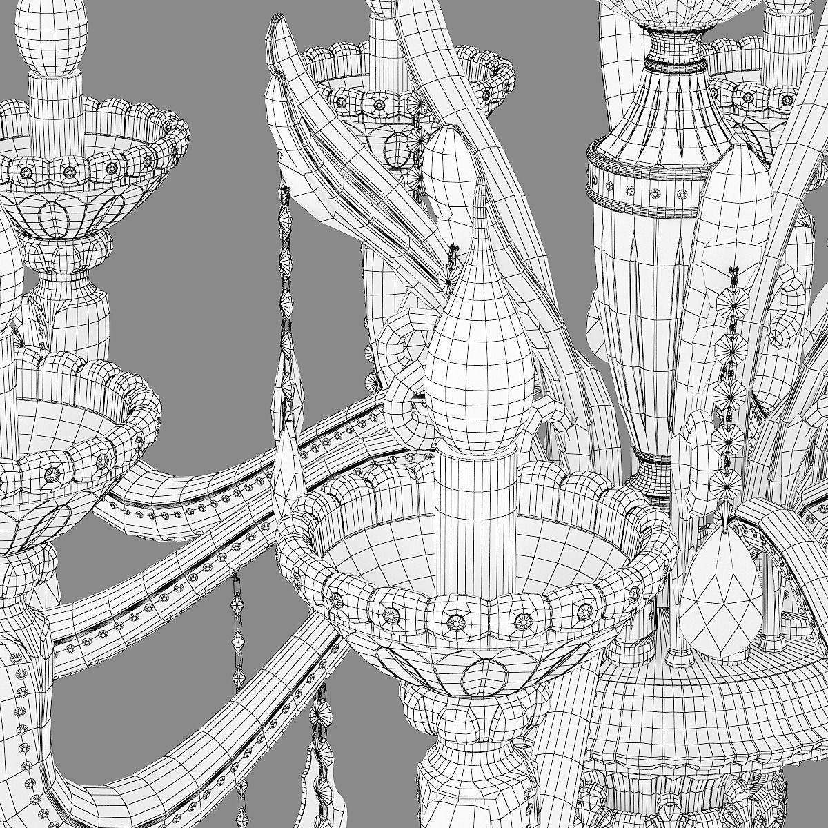 698102 Alzata Osgona Chandelier 3D model_3