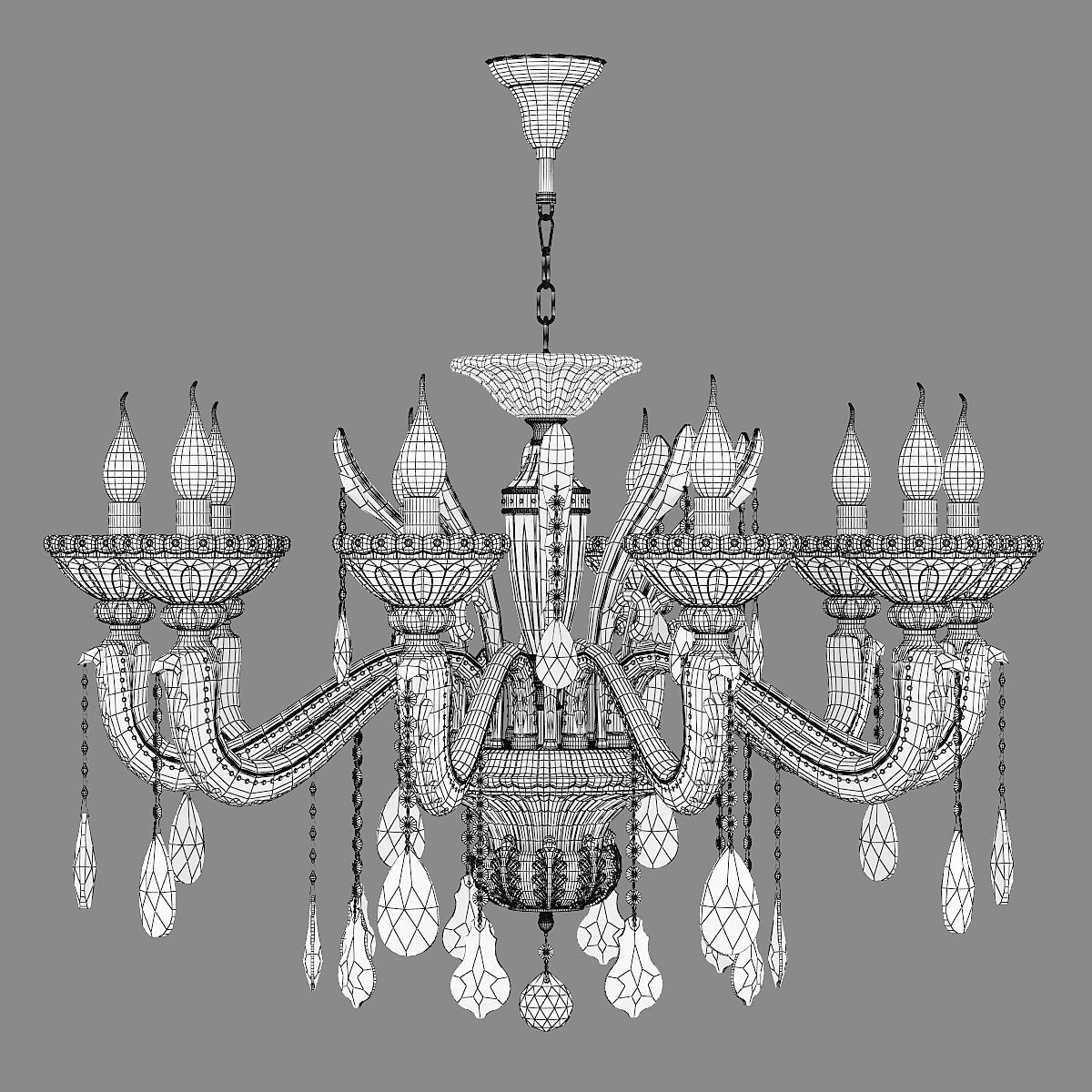 698102 Alzata Osgona Chandelier 3D model_4