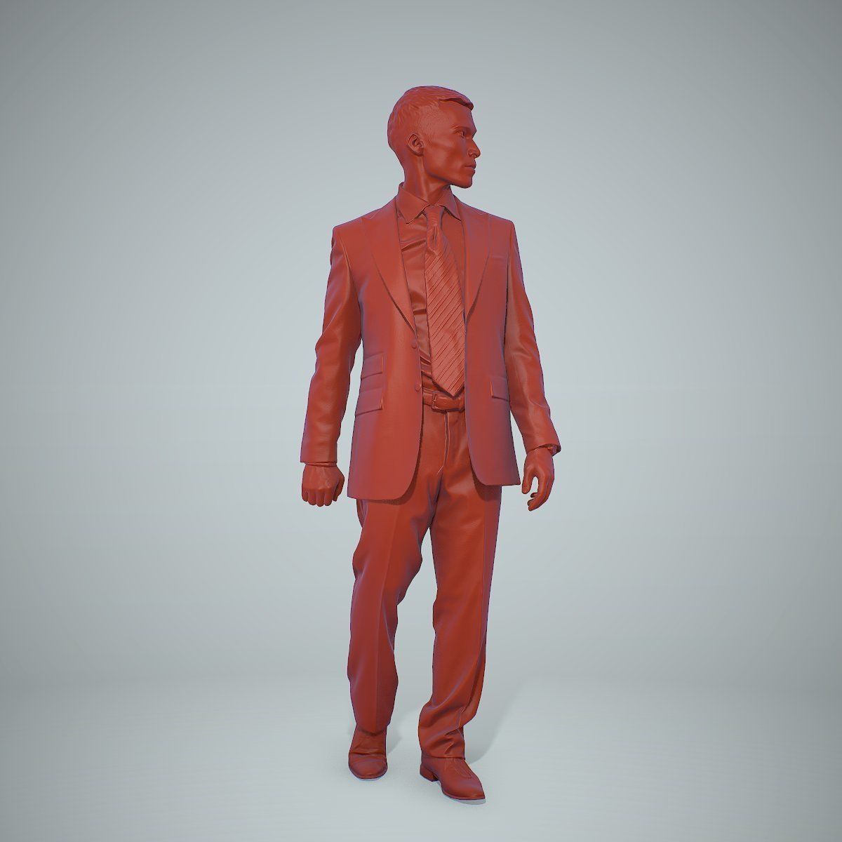 Standing Business Man Wearing Suit BMan0305-HD2-O02P01-S 3D model_19