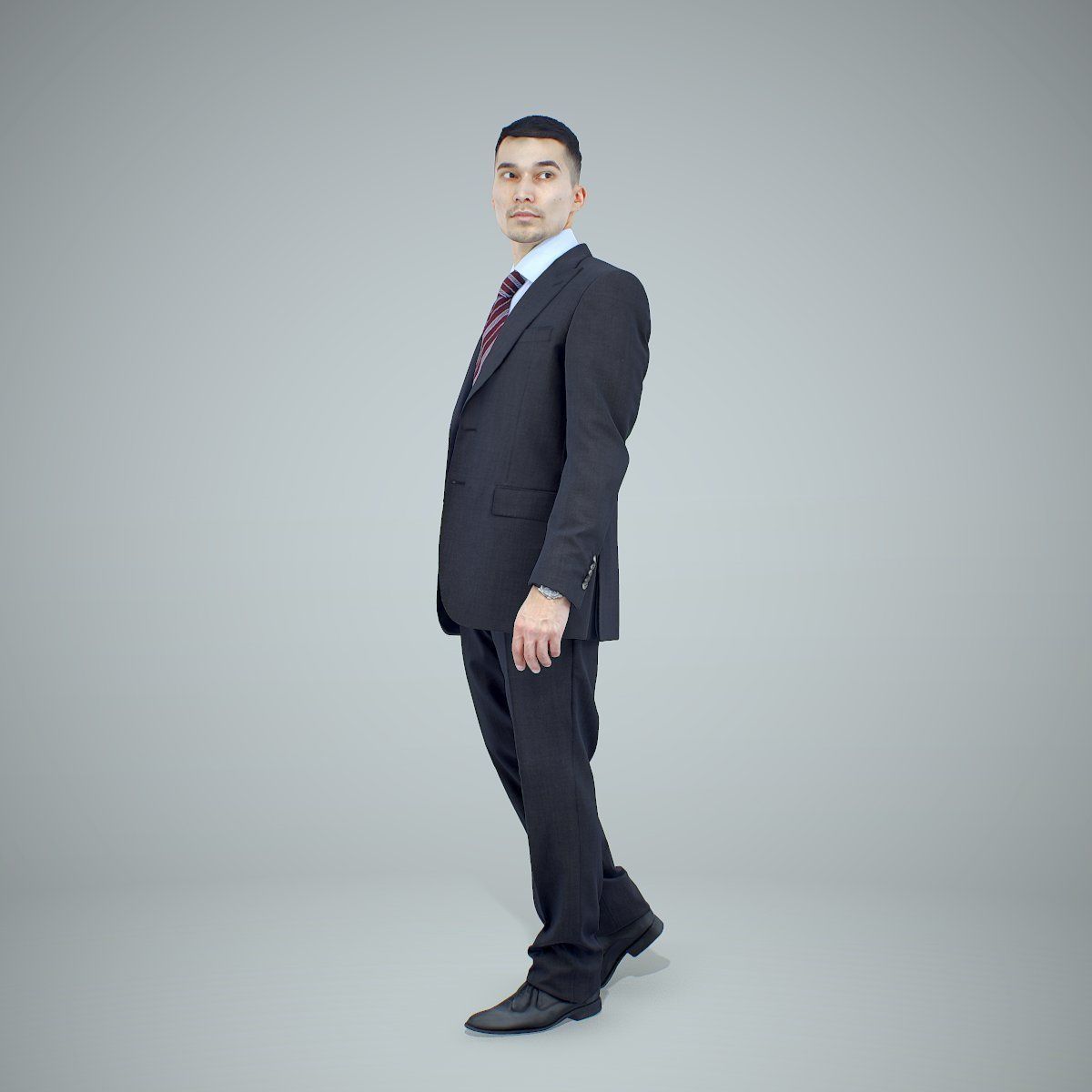 Standing Business Man Wearing Suit BMan0305-HD2-O02P01-S 3D model_33