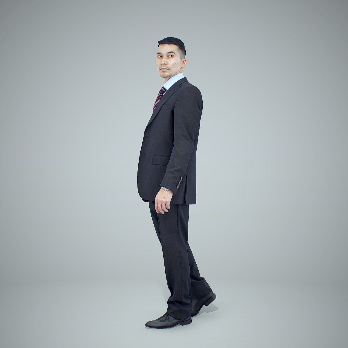 Standing Business Man Wearing Suit BMan0305-HD2-O02P01-S 3D model_58