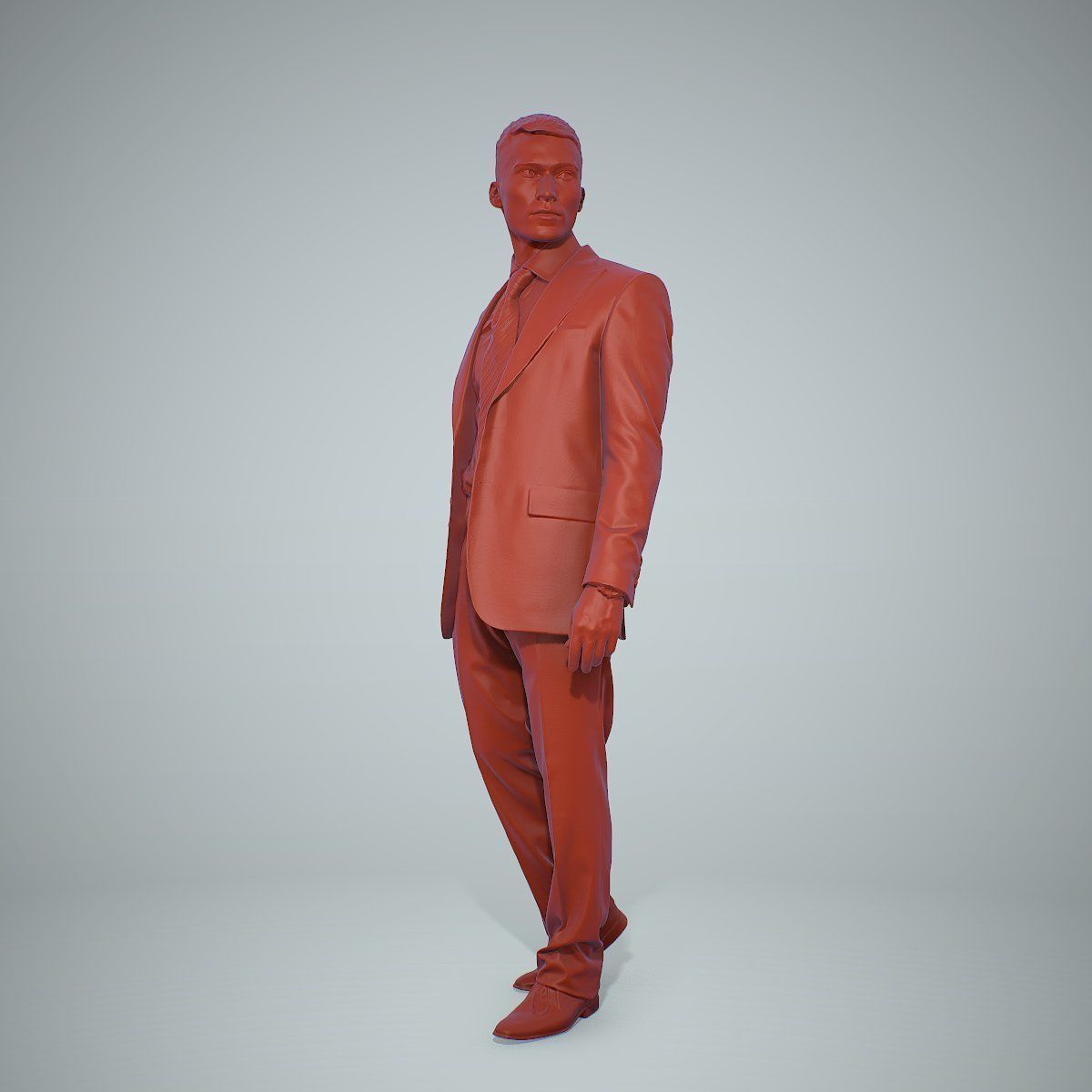 Standing Business Man Wearing Suit BMan0305-HD2-O02P01-S 3D model_14