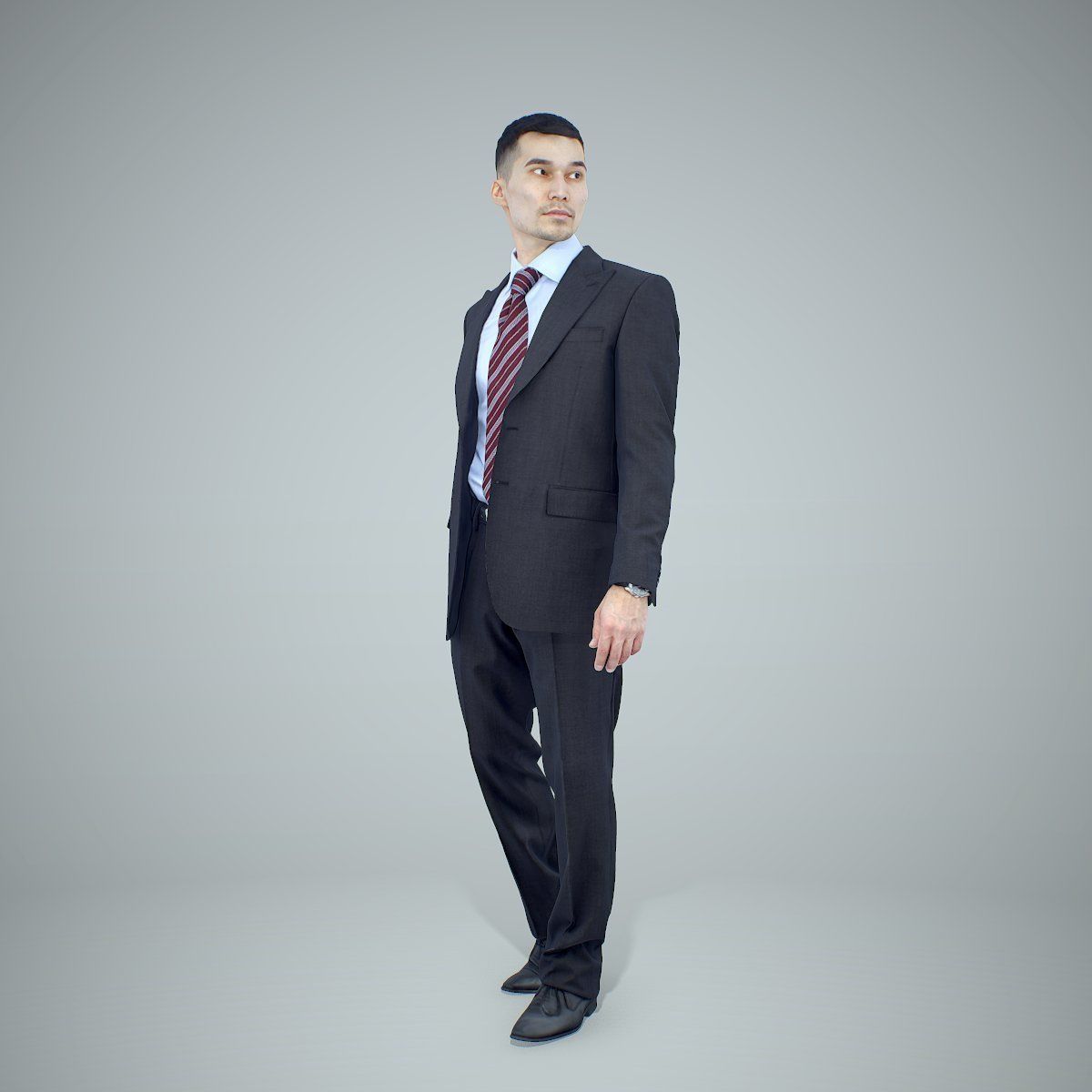 Standing Business Man Wearing Suit BMan0305-HD2-O02P01-S 3D model_10