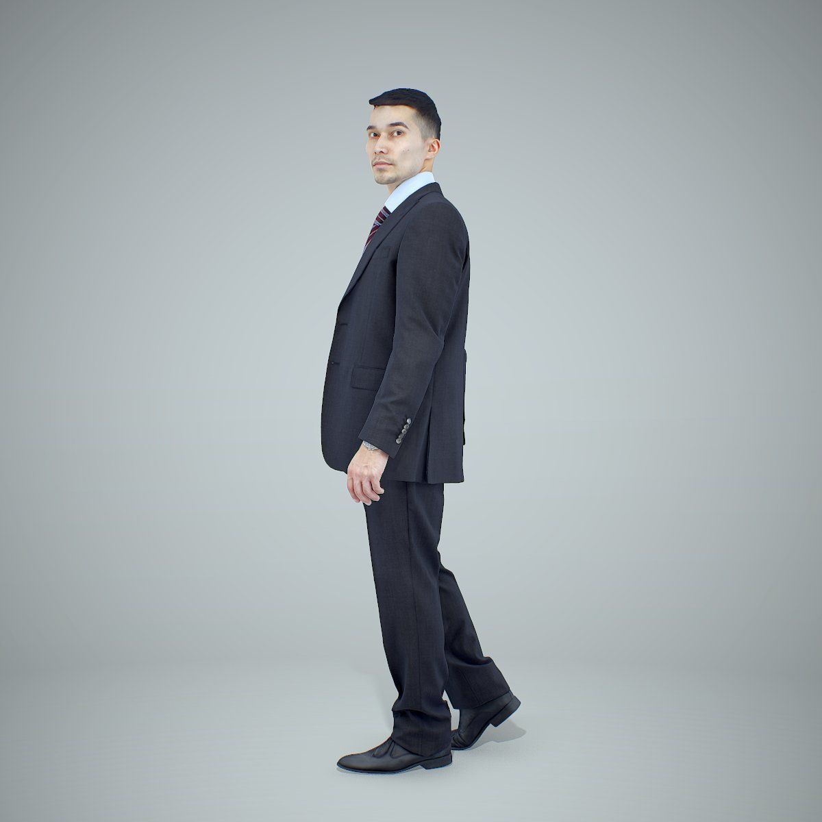 Standing Business Man Wearing Suit BMan0305-HD2-O02P01-S 3D model_5