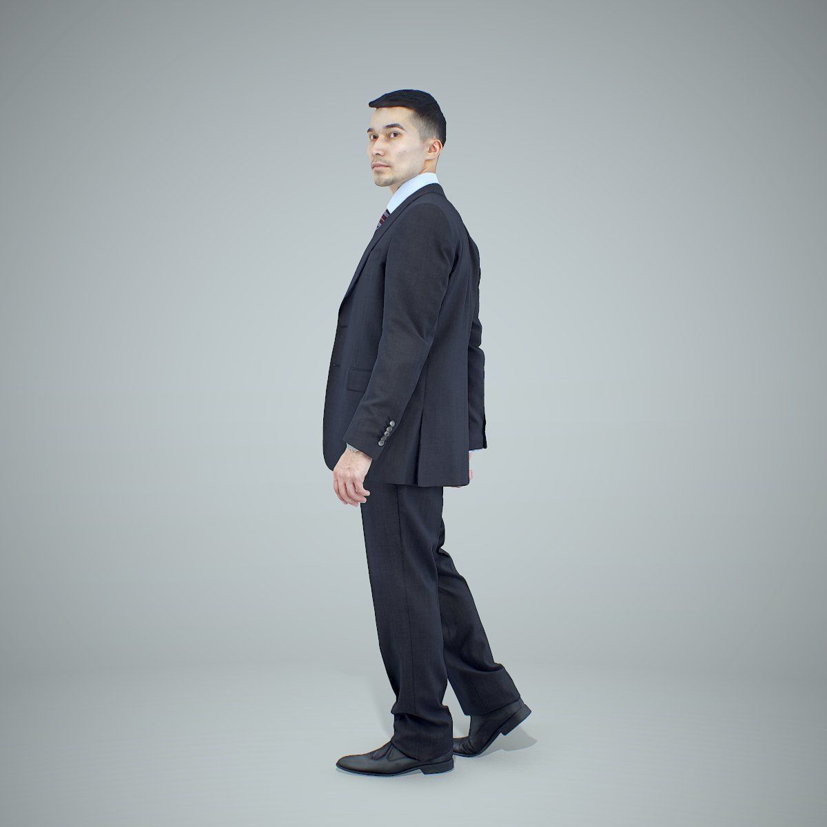 Standing Business Man Wearing Suit BMan0305-HD2-O02P01-S 3D model_54