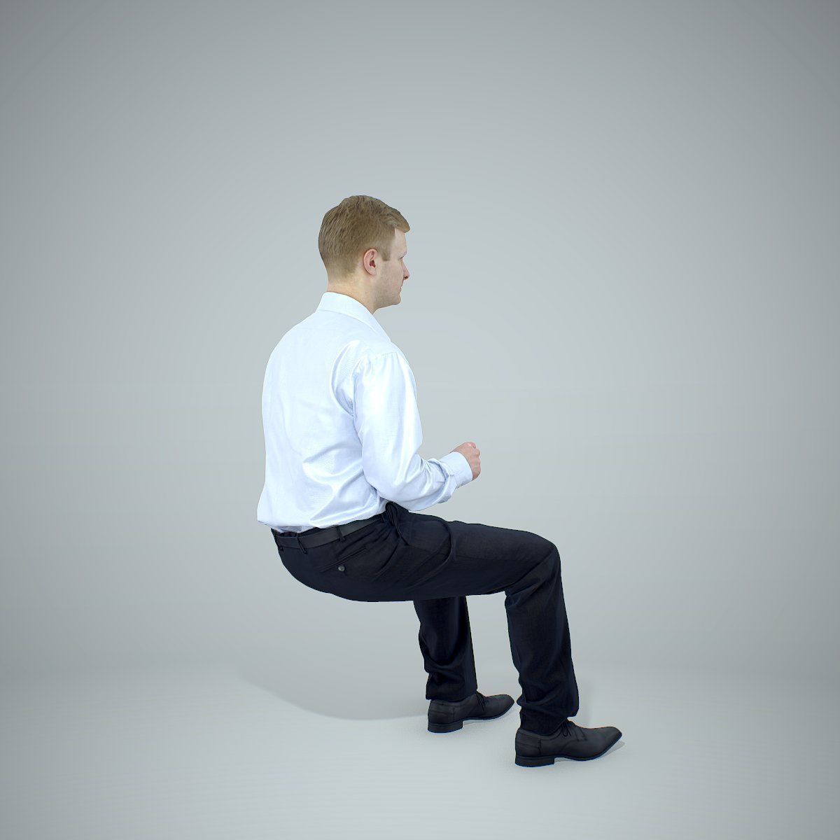 Blonde Business Man Sitting BMan0304-HD2-O02P01-S 3D model_74