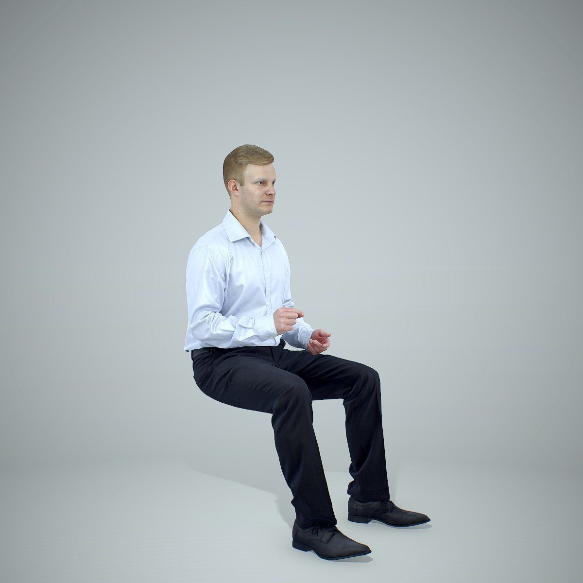 Blonde Business Man Sitting BMan0304-HD2-O02P01-S 3D model_49