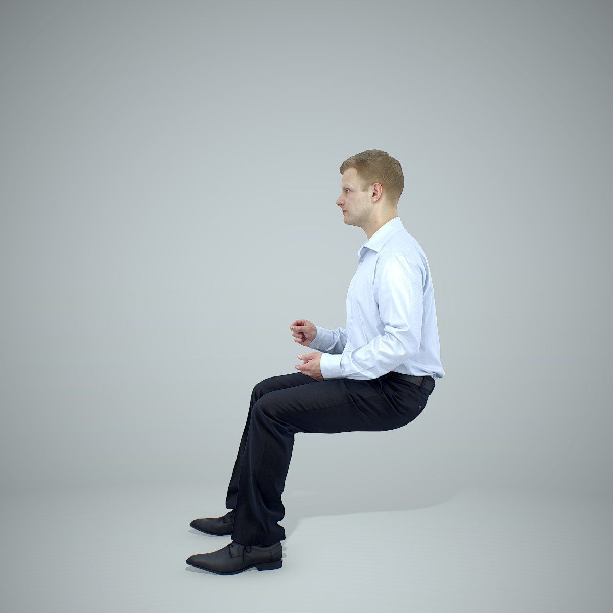 Blonde Business Man Sitting BMan0304-HD2-O02P01-S 3D model_59