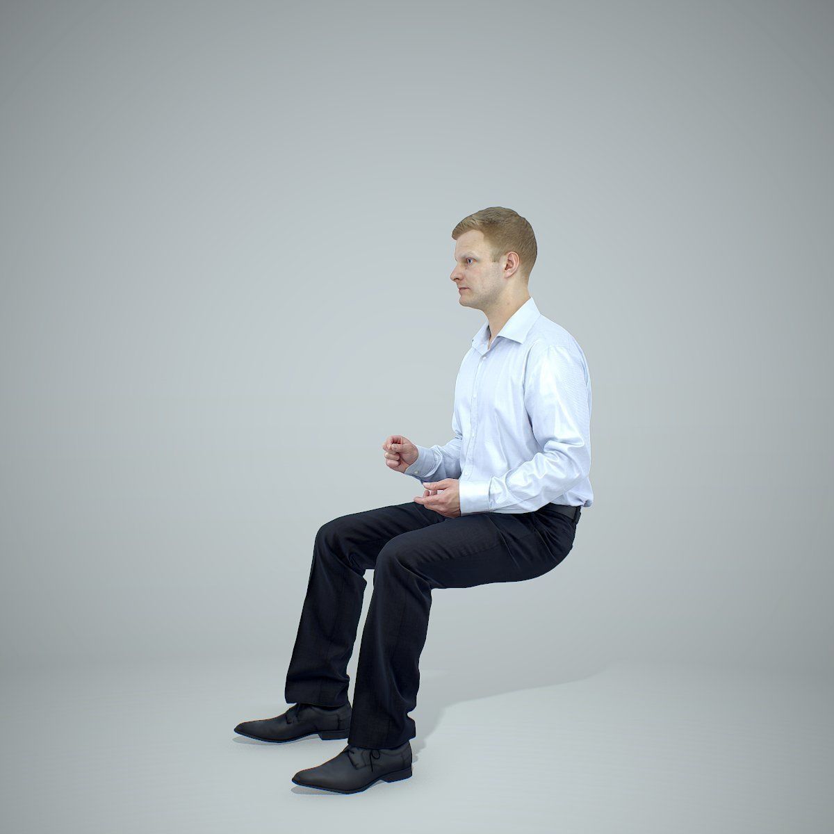 Blonde Business Man Sitting BMan0304-HD2-O02P01-S 3D model_61