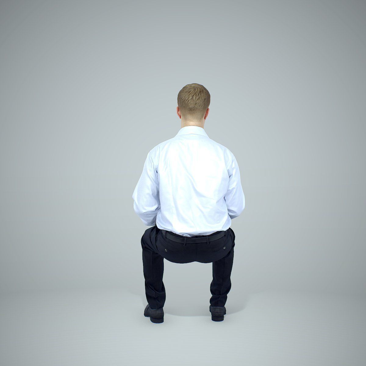 Blonde Business Man Sitting BMan0304-HD2-O02P01-S 3D model_4