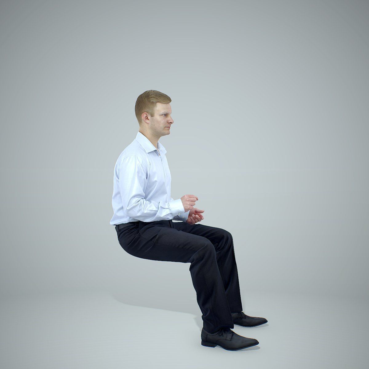 Blonde Business Man Sitting BMan0304-HD2-O02P01-S 3D model_8