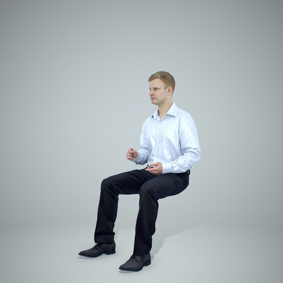 Blonde Business Man Sitting BMan0304-HD2-O02P01-S 3D model_57