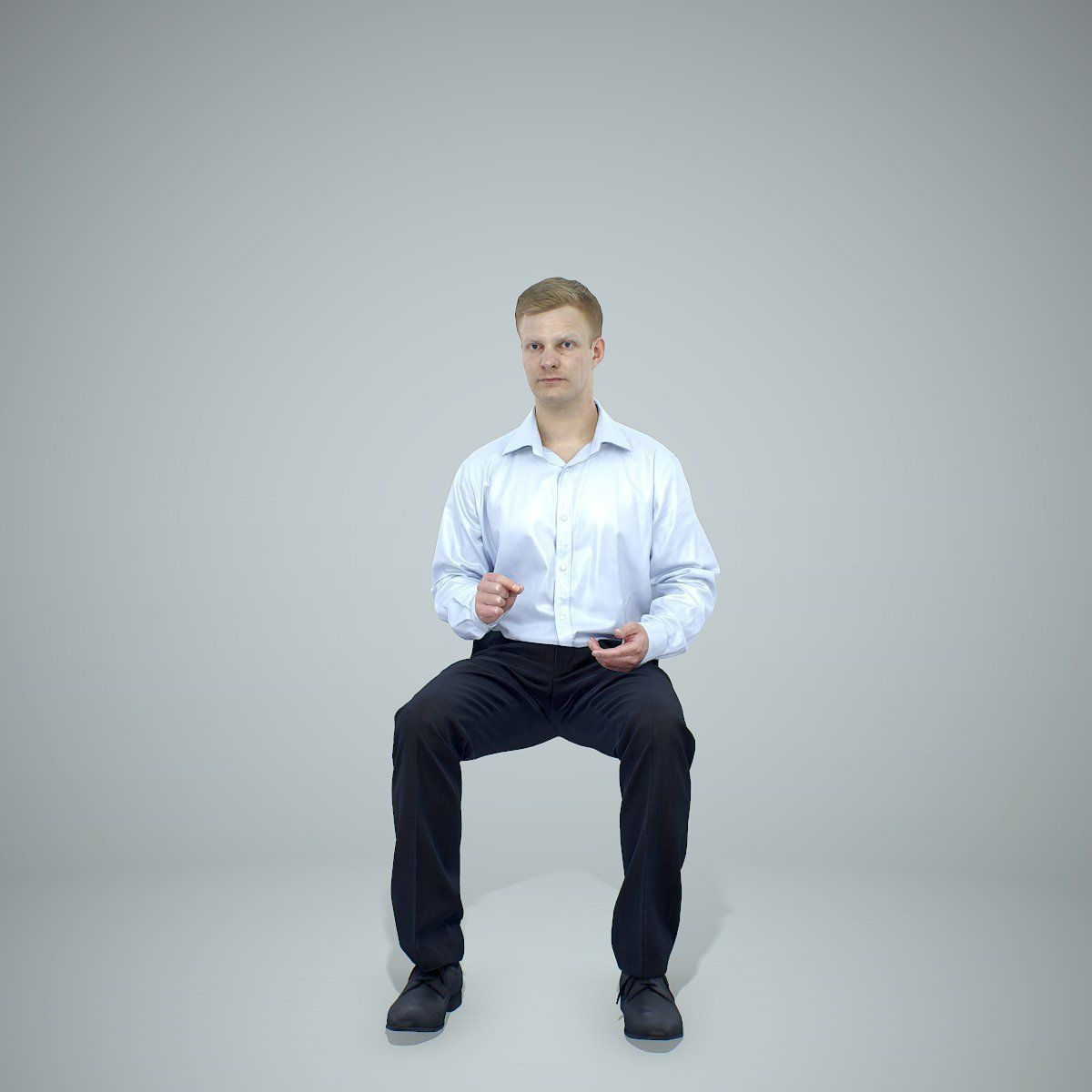 Blonde Business Man Sitting BMan0304-HD2-O02P01-S 3D model_66