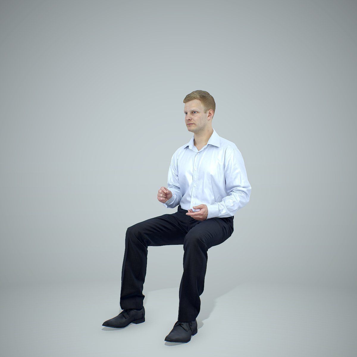 Blonde Business Man Sitting BMan0304-HD2-O02P01-S 3D model_31